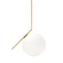 Flos Pendelleuchte IC S2 von Flos  messing/gebürstet/Ø30cm