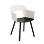 HAY Living Armlehnstuhl mit Holzbeinen Layout 222 von Hay Cream White, Black