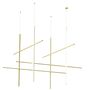 Flos Pendelleuchte Coordinates Module Suspension von Flos  Eloxiertes Champagne , Module Suspension