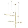 Flos Pendelleuchte Coordinates Suspension 3 von Flos  Eloxiert Champagner, Suspension 3 CLIII
