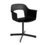 HAY Living Armlehnstuhl mit Drehgestell Layout 231 von Hay Black, Schwarz pulverbeschichtet Aluminium