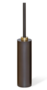 Decor Walther WC Bürstengarnitur Century SBG - Dunkelbronze + Dekorring Gold Matt