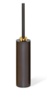 Decor Walther WC Bürstengarnitur Century SBG - Dunkelbronze + Dekorring Gold