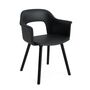 HAY Living Armlehnstuhl mit Holzbeinen und Vollpolsterung Layout 224 von Hay Black, Grano -  Black