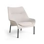 HAY Living Hay O2 Lounge Chair Filzgleiter, Stahl pulverbeschichtet schwarz, Lift - Soft Light Grey