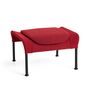 HAY Living Hay O2 Ottoman Filzgleiter, Stahl pulverbeschichtet schwarz, Lift - Soft Red