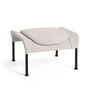 HAY Living Hay O2 Ottoman Filzgleiter, Stahl pulverbeschichtet schwarz, Lift - Soft Light Grey