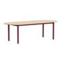 HAY Living Länglicher Esstisch Annex von Hay L: 240 cm, Eiche Wasser lackiert, Barn red