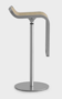 Lapalma Lem 80 Fix Hocker / Barhocker - Matt Verchromt - Eiche Gebleicht