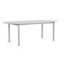 HAY Living Länglicher Esstisch Annex von Hay L: 220 cm, Linoleum Cloud Grey, Natural