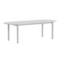 HAY Living Länglicher Esstisch Annex von Hay L: 240 cm, Linoleum Cloud Grey, Natural