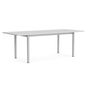 HAY Living Überhang Esstisch Annex von Hay L: 220 cm, Linoleum Cloud Grey, Natural