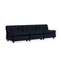 HAY Living Hay Amanta 3 Seater Anthracite, Maglia - Blue Black