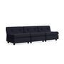 HAY Living Hay Amanta 3 Seater Anthracite, Turf - Blue Red Mélange