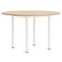 HAY Living Runder Esstisch Annex von Hay Ø: 120 cm , Eiche Wasser lackiert, Cream white