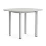 HAY Living Runder Esstisch Annex von Hay Ø: 110 cm, Linoleum Cloud Grey, Natural