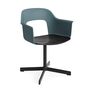 HAY Living Armlehnstuhl mit Drehgestell Layout 232 von Hay Ocean, Schwarz pulverbeschichtet Aluminium, Black