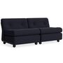 HAY Living HAY Amanta 2 Seater Anthracite, Turf - Blue Red Mélange