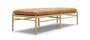 Carl Hansen & Søn OW150 Daybed mit Lederbezug - Eiche geseift - Leder Sif 95 - braun