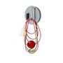 Foscarini Wandleuchte Filo von Foscarini  Hellrosa RAL 3015, Emerald King, Weiss / Weiss