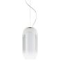 Artemide Artemide Gople Mini Pendelleuchte Hellrosa RAL 3015, Weiss / Weiss, 1406010A, silber