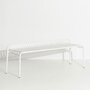 Petite Friture Week-end Garden bench without back - white