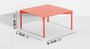 Petite Friture Fromme Coffee table - Coral