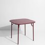 Petite Friture WEEK-END - Dining Square Table - Plain-05-Burgundy