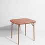Petite Friture WEEK-END - Dining Square Table - Plain-13-Terracotta