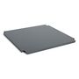 HAY Accessoires Colour Crate Lid Metal Large Square von Hay Charcoal