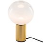 Artemide Artemide Laguna Tavolo Tischleuchte Hellrosa RAL 3015, Weiss / Weiss, Messing - ø 16 cm