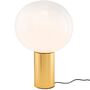Artemide Artemide Laguna Tavolo Tischleuchte Hellrosa RAL 3015, Weiss / Weiss, Messing - ø 37 cm