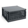 Aufbewahrungsbox Colour Crate Square L von Hay, Charcoal