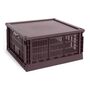 Aufbewahrungsbox Colour Crate Square L von Hay, Bordeaux