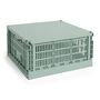 Aufbewahrungsbox Colour Crate Square L von Hay, Sage Green