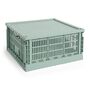 Aufbewahrungsbox Colour Crate Square L von Hay, Sage Green