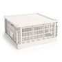 Aufbewahrungsbox Colour Crate Square L von Hay, Off-White