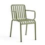 HAY Living Palissade Chair Olive, Mit Armlehnen