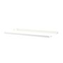 String Furniture Metal Shelf with Low Edge Weiss, B: 58 cm, T: 30 cm