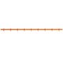 String Furniture String Furniture  Hakenleiste Relief Orange, L: 123 cm