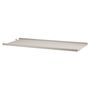 String Furniture Metal Shelf with Low Edge Beige, B: 78 cm, T: 30 cm