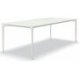 Fast AllSize Tisch mit Platte aus Feinsteinzug, Snow-Weiss