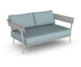 Fast Aikana 2 Plätze -  Sofa mit Armlehnen - 14-Powder Grey - SMI Mineral