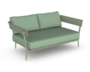 Fast Aikana 2 Plätze -  Sofa mit Armlehnen - 19-Green Tea - LSA Sage