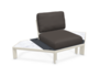 Emu Tami 769 Outdoor Sofa Eckmodul - 23 Weiss - 34 Basaltina - 35 Weiss Statuario-900/05 Schwarz