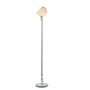 FontanaArte FontanaArte Parola Stehleuchte Hellrosa RAL 3015, Weiss / Weiss, Echtleder, Chouchin 1 LED h. 10 m, Kleine Ausführung, Glasschirm bernsteinfarben