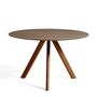 HAY Living Runder Tisch CPH 20 Monochrome Ø: 120 cm / H: 74 cm , Walnuss Lackiert