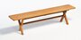 Weishäupl Cross Bank Teak-B 180 X T 35 X H 46 cm-Ohne