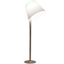 Artemide Artemide Melampo Mega Stehleuchte Hellrosa RAL 3015, Weiss / Weiss, Stab bronze-metallic, Schirm Ecrú