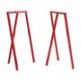 HAY Living Loop Stand Frame Set of 2 Kastanienrot, H: 95 cm 